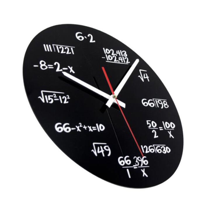 Creative Acrylic Living Room Decorative Mathematical Formula Wall Clock - Wall Clock by PMc TechLife | Online Shopping South Africa | PMc TechLife | Buy Now Pay Later Mobicred