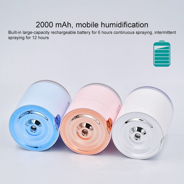 WT-H16 USB Charging Water Pattern Atomizing Humidifier with Colorful Night Lights, Water Tank Capacity: 300mL (White) - free shipping - PMC TechLife - Order now!