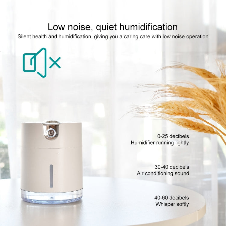 WT-H16 USB Charging Water Pattern Atomizing Humidifier with Colorful Night Lights, Water Tank Capacity: 300mL (White) - free shipping - PMC TechLife - Order now!