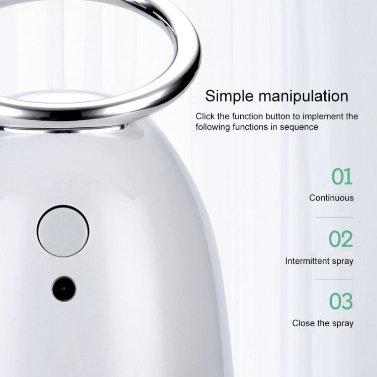 TSHM0 Mini Angel Atomizing Humidifier with Colorful Night Lights, Water Tank Capacity: 230mL (Silver) - free shipping - PMC TechLife - Order now!