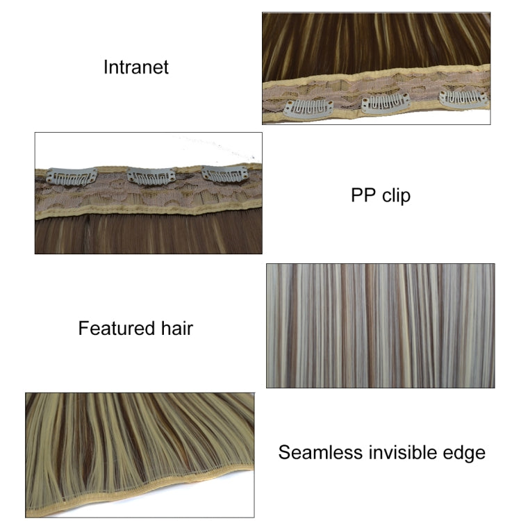 613# One-piece Seamless Five-clip Wig Long Straight Wig Piece - free shipping - PMC TechLife - Order now!
