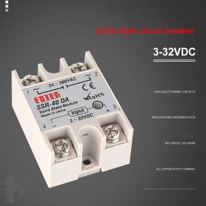 4400W REX-C100 Thermostat + Heat Sink + Thermocouple + SSR-40 DA Solid State Module Intelligent Temperature Control Kit - Components Kits by PMC Jewellery | Online Shopping South Africa | PMC Jewellery | Buy Now Pay Later Mobicred