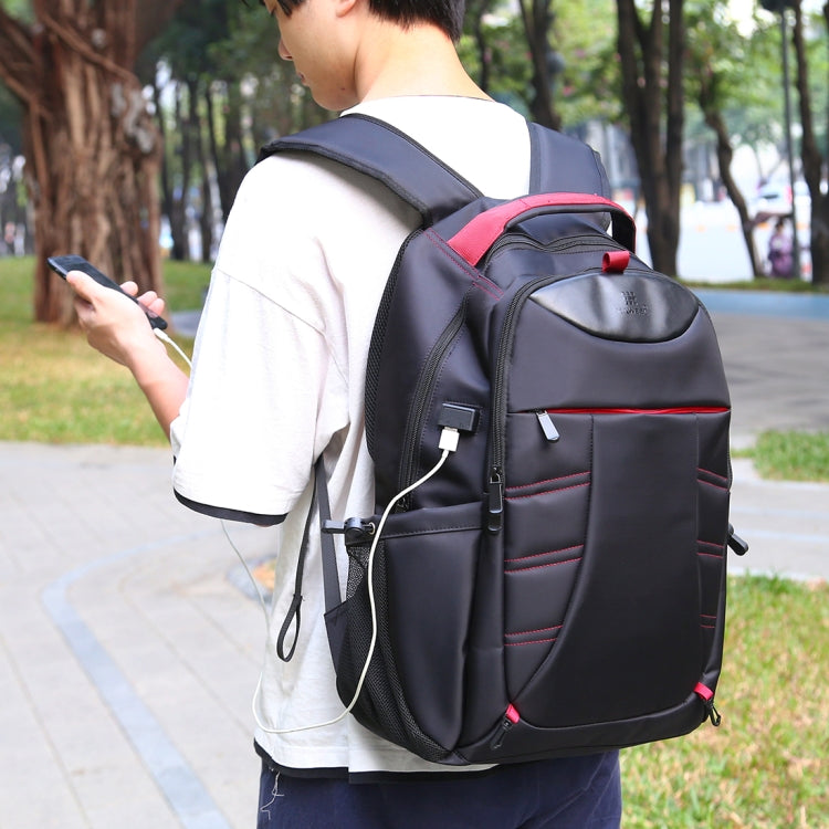 HAWEEL Foldable Removable Outdoor Portable Dual Shoulders Laptop Backpack(Black) - Backpack by HAWEEL | Online Shopping South Africa | PMC Jewellery | Buy Now Pay Later Mobicred