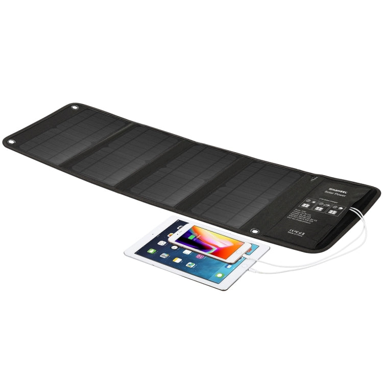 HAWEEL 28W Foldable Solar Panel Charger with 5V 3A Max Dual USB Ports - Charger by HAWEEL | Online Shopping South Africa | PMC Jewellery | Buy Now Pay Later Mobicred