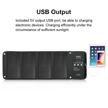 HAWEEL 28W Foldable Solar Panel Charger with 5V 3A Max Dual USB Ports - Charger by HAWEEL | Online Shopping South Africa | PMC Jewellery | Buy Now Pay Later Mobicred