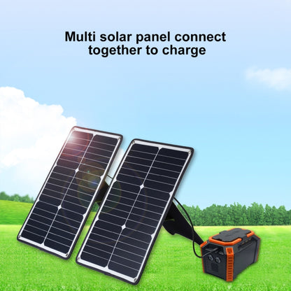 HAWEEL 2 PCS 20W Monocrystalline Silicon Solar Power Panel Charger, with USB Port & Holder & Tiger Clip, Support QC3.0 and AFC(Black) - Charger by HAWEEL | Online Shopping South Africa | PMC Jewellery | Buy Now Pay Later Mobicred