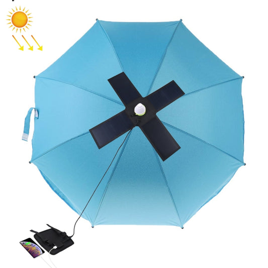 HAWEEL 28W Foldable Umbrella Top Solar Panel Charger with 5V 3A Max Dual USB Ports, Support QC3.0 / FCP / SCP/ AFC / SFCP Protocol(Black) - Charger by HAWEEL | Online Shopping South Africa | PMC Jewellery | Buy Now Pay Later Mobicred