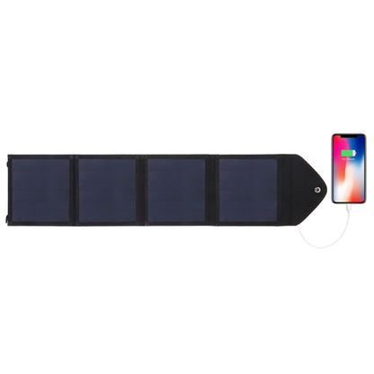 HAWEEL 14W Ultrathin Foldable Solar Panel Charger with 5V / 2.2A USB Port, Support QC3.0 and AFC(Black) - Charger by HAWEEL | Online Shopping South Africa | PMC Jewellery | Buy Now Pay Later Mobicred