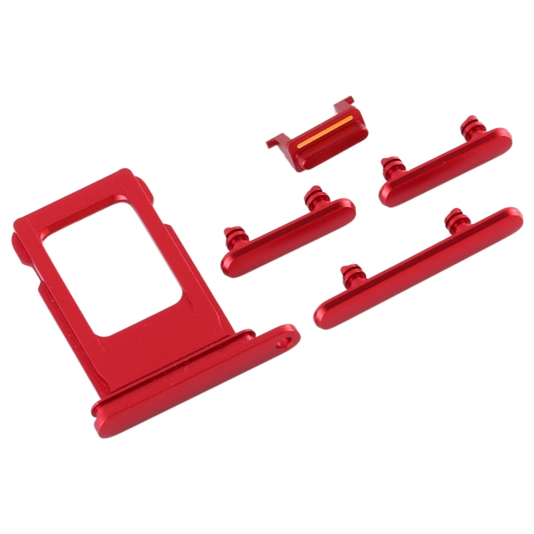 SIM Card Tray + Side Key for iPhone 11(Red) - Others by PMc TechLife | Online Shopping South Africa | PMc TechLife | Buy Now Pay Later Mobicred
