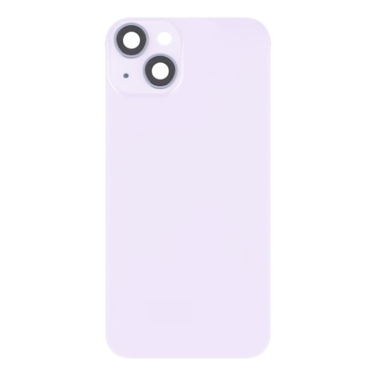 For iPhone 14 Plus Glass Battery Back Cover with Flash Bracket + Wireless Charging Module(Purple) - Back Cover by PMC Jewellery | Online Shopping South Africa | PMC Jewellery | Buy Now Pay Later Mobicred