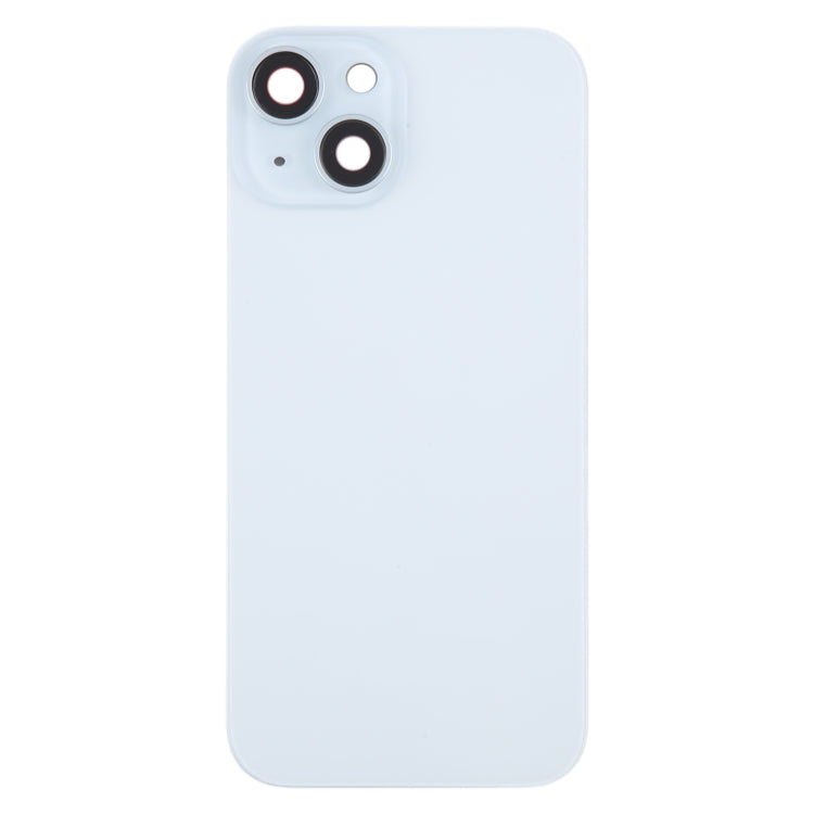 For iPhone 15 Battery Back Cover with Camera Lens Cover + MagSafe Magnet(Blue) - Back Cover by PMC TechLife | Online Shopping South Africa | PMC TechLife | Buy Now Pay Later Mobicred