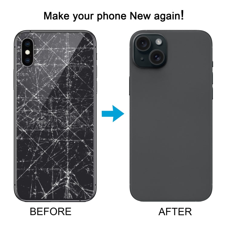 Back Cover with Appearance Imitation of iP15 Pro for iPhone XS(White) - Back Cover by PMC Jewellery | Online Shopping South Africa | PMC Jewellery | Buy Now Pay Later Mobicred