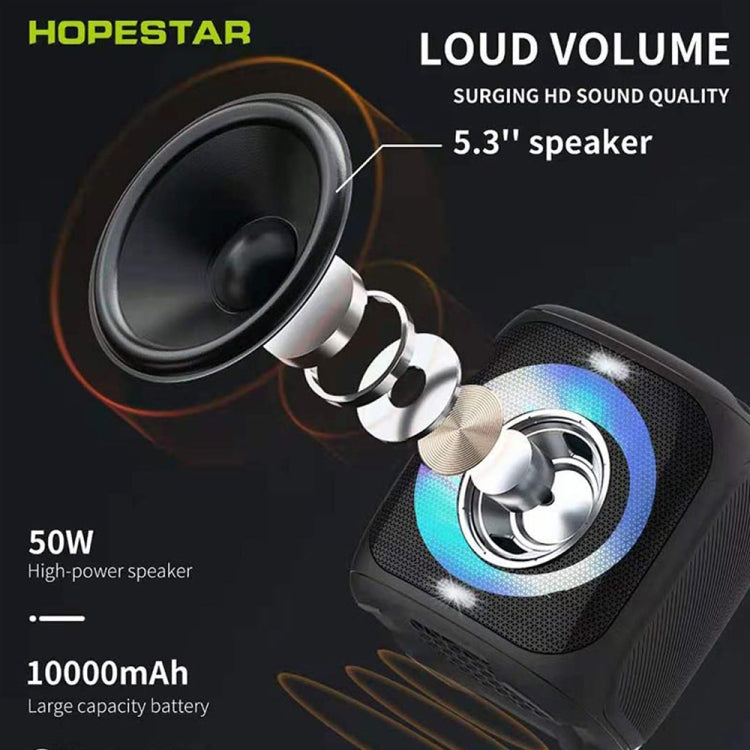 HOPESTAR Party100 Bluetooth 5.0 Portable Waterproof Wireless Bluetooth Speaker with Mobile Charging Function (Blue) - free shipping - PMC Jewellery - Order now!