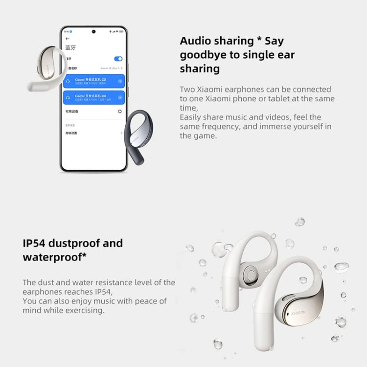 Original Xiaomi Bluetooth 5.3 Open-Ear Wireless Bluetooth Earbuds (Gold) - Bluetooth Earphone by Xiaomi | Online Shopping South Africa | PMC Jewellery | Buy Now Pay Later Mobicred