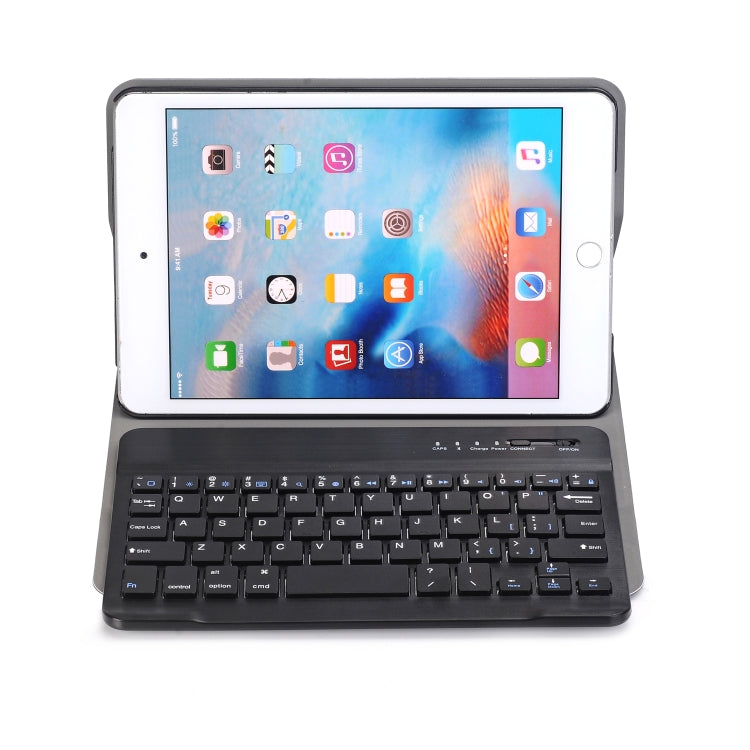 A05 Bluetooth 3.0 Ultra-thin ABS Detachable Bluetooth Keyboard Leather Tablet Case for iPad mini 5, with Holder(Black) - For iPad mini by PMC TechLife | Online Shopping South Africa | PMC TechLife