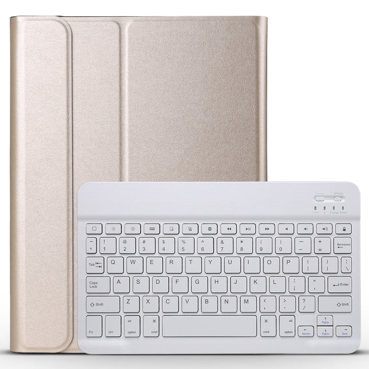 A11 Bluetooth 3.0 Ultra-thin ABS Detachable Bluetooth Keyboard Leather Tablet Case for iPad Pro 11 inch ���2018���, with Holder (Gold) - For iPad Pro by PMC TechLife | Online Shopping South Africa | PMC TechLife