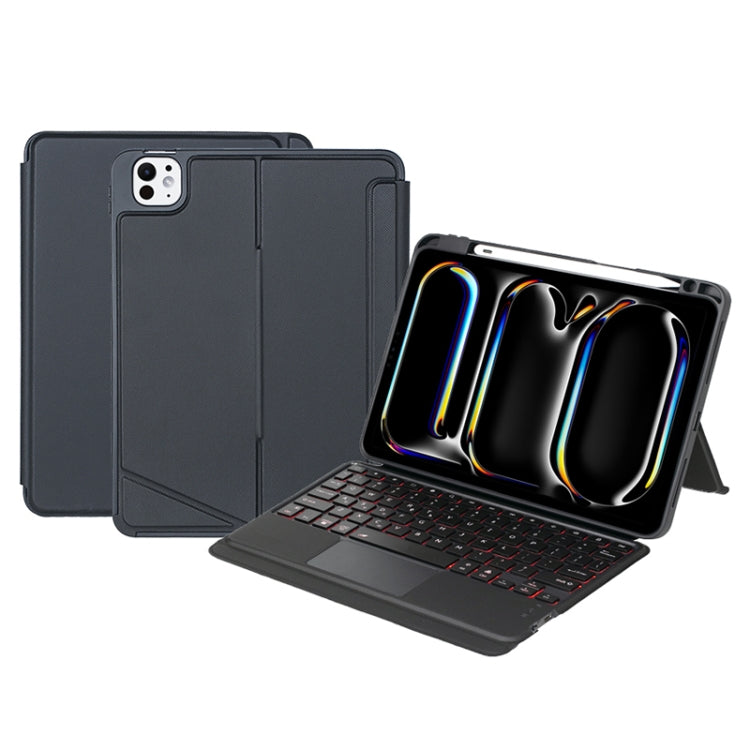 T13B-AS Detachable Rotating Backlit Touch Bluetooth Keyboard Case For iPad Pro 11 2024 - For iPad Pro by PMC TechLife | Online Shopping South Africa | PMC TechLife | Buy Now Pay Later Mobicred