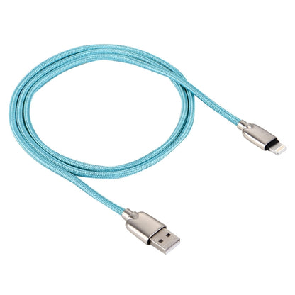 1m Woven 108 Copper Cores 8 Pin to USB Data Sync Charging Cable for iPhone, iPad(Blue) - Normal Style Cable by PMC Jewellery | Online Shopping South Africa | PMC Jewellery | Buy Now Pay Later Mobicred