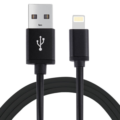 1m 3A 8 Pin to USB Data Sync Charging Cable for iPhone, iPad, Diameter: 4 cm(Black) - Normal Style Cable by PMC Jewellery | Online Shopping South Africa | PMC Jewellery | Buy Now Pay Later Mobicred