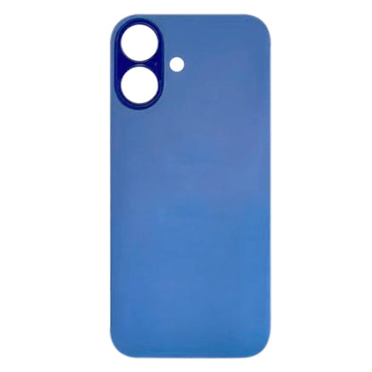 For iPhone 16 Plus Easy Replacement Big Camera Hole Glass Back Battery Cover(Blue) -  by PMC Jewellery | Online Shopping South Africa | PMC Jewellery | Buy Now Pay Later Mobicred