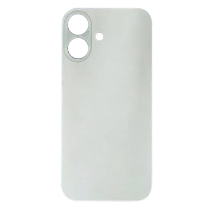 For iPhone 16 Easy Replacement Big Camera Hole Glass Back Battery Cover(White) -  by PMC Jewellery | Online Shopping South Africa | PMC Jewellery | Buy Now Pay Later Mobicred