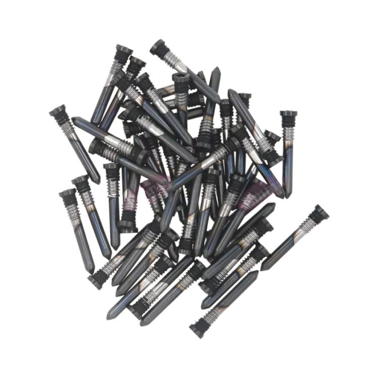 For iPhone 16 Plus / 16 100pcs Charging Port Screws(Black) - Others by PMc TechLife | Online Shopping South Africa | PMc TechLife | Buy Now Pay Later Mobicred