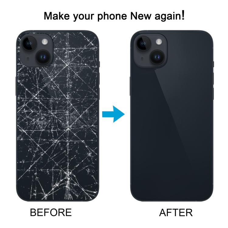 For iPhone 14 EU Version Battery Back Cover with Middle Frame(White) - Back Cover by PMc TechLife | Online Shopping South Africa | PMc TechLife | Buy Now Pay Later Mobicred
