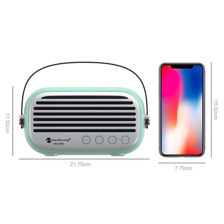 New Rixing NR-3000 Stylish Household Bluetooth Speaker with Hands-free Call Function, Support TF Card & USB & FM & AUX(Dark Blue) - free shipping - PMC Jewellery - Order now!