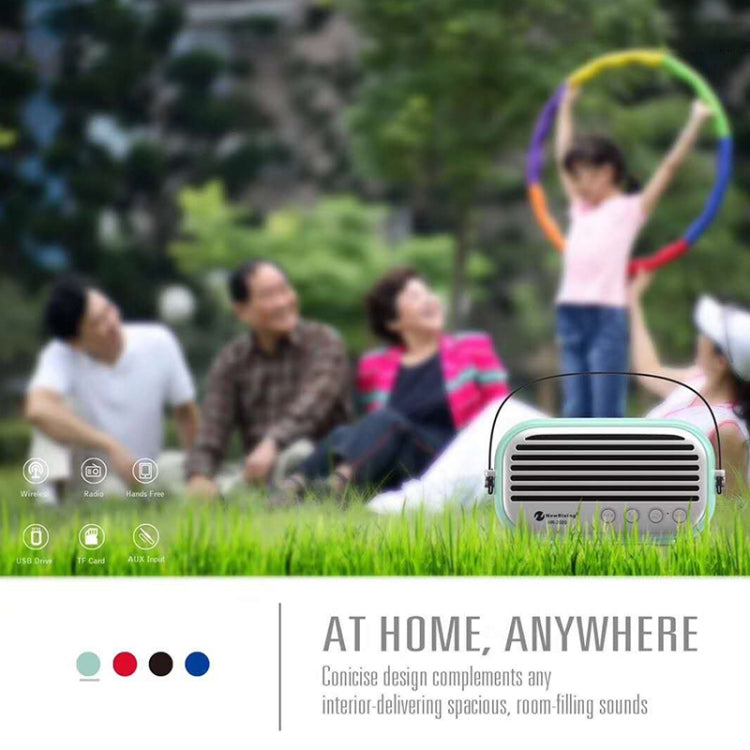 New Rixing NR-3000 Stylish Household Bluetooth Speaker with Hands-free Call Function, Support TF Card & USB & FM & AUX(Dark Blue) - free shipping - PMC Jewellery - Order now!