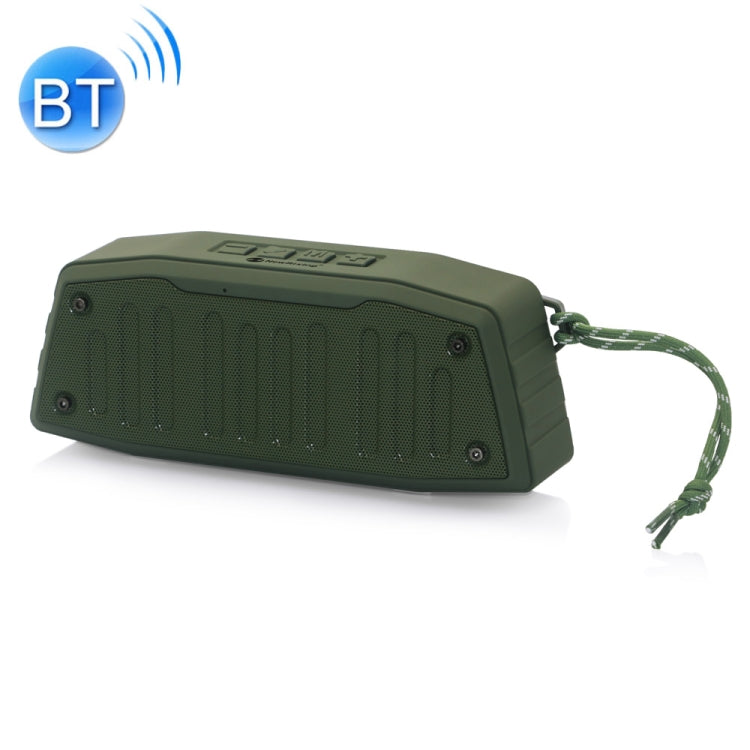 NewRixing NR-4019 Outdoor Portable Bluetooth Speaker with Hands-free Call Function, Support TF Card & USB & FM & AUX (Green) - Desktop Speaker by NewRixing | Online Shopping South Africa | PMC Jewellery | Buy Now Pay Later Mobicred