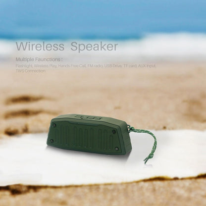 NewRixing NR-4019 Outdoor Portable Bluetooth Speaker with Hands-free Call Function, Support TF Card & USB & FM & AUX (Green) - Desktop Speaker by NewRixing | Online Shopping South Africa | PMC Jewellery | Buy Now Pay Later Mobicred