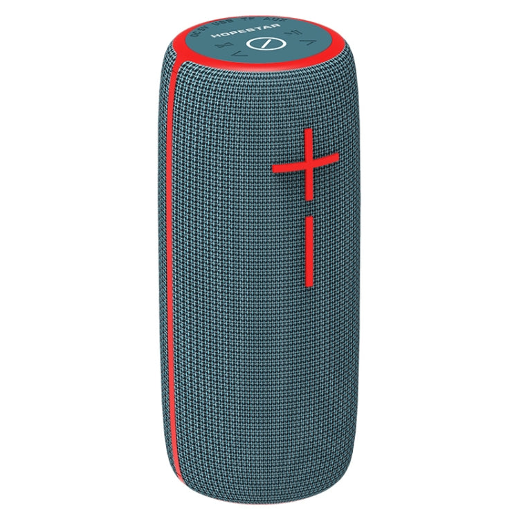 HOPESTAR P21 TWS Portable Outdoor Waterproof Woven Textured Bluetooth Speaker, Support Hands-free Call & U Disk & TF Card & 3.5mm AUX & FM (Blue) - Desktop Speaker by HOPESTAR | Online Shopping South Africa | PMC Jewellery | Buy Now Pay Later Mobicred