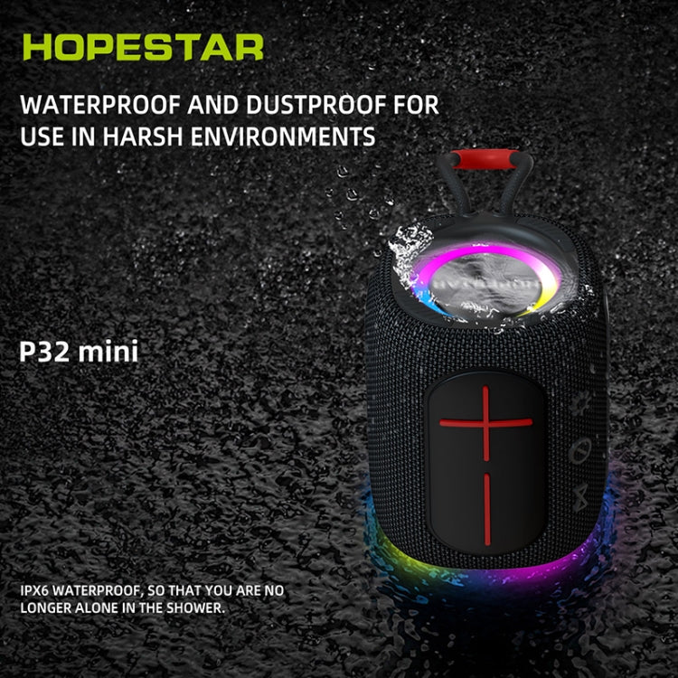 HOPESTAR P32mini TWS Waterproof Wireless Bluetooth Speaker (Black) - Waterproof Speaker by HOPESTAR | Online Shopping South Africa | PMC Jewellery | Buy Now Pay Later Mobicred