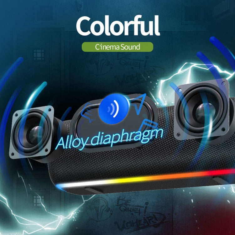 ZEALOT S55 Portable Stereo Bluetooth Speaker with Built-in Mic, Support Hands-Free Call & TF Card & AUX (Black) - free shipping - PMC Jewellery - Order now!