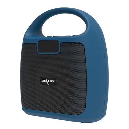 ZEALOT S42 Portable FM Radio Wireless Bluetooth Speaker with Built-in Mic, Support Hands-Free Call & TF Card & AUX (Lake Blue) - Desktop Speaker by ZEALOT | Online Shopping South Africa | PMC Jewellery | Buy Now Pay Later Mobicred