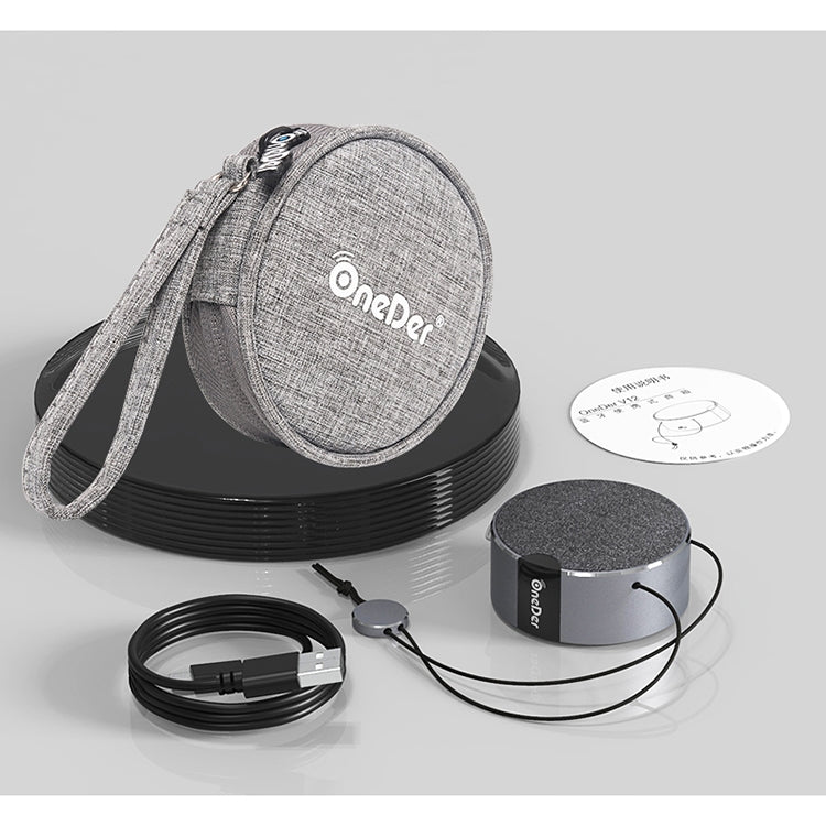 Oneder V12 Mini Wireless Bluetooth Speaker with Lanyard, Support Hands-free(Pink) - free shipping - PMC Jewellery - Order now!