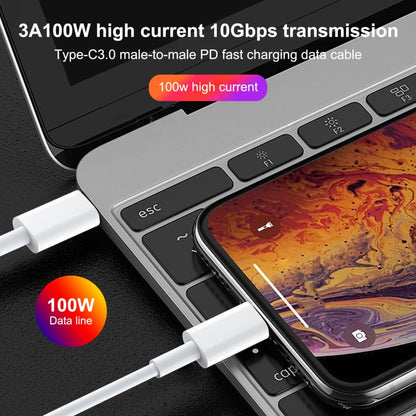 100W USB-C / Type-C to 8 Pin Fast Charging Data Cable, Length: 1m - Normal Style Cable by PMC Jewellery | Online Shopping South Africa | PMC Jewellery | Buy Now Pay Later Mobicred