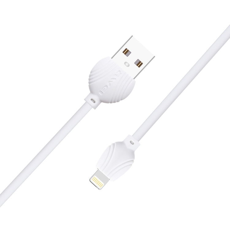 awei CL-63 2.5A 8 Pin Charging + Transmission Aluminum Alloy Data Cable, Length: 1m(White) - Normal Style Cable by awei | Online Shopping South Africa | PMC Jewellery | Buy Now Pay Later Mobicred