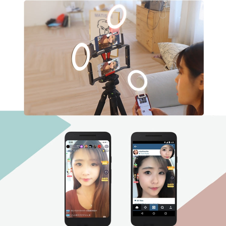 XJ18 LED Light Live Self-timer Flash Fill Light(White) - Selfie Light by PMC TechLife | Online Shopping South Africa | PMC TechLife | Buy Now Pay Later Mobicred