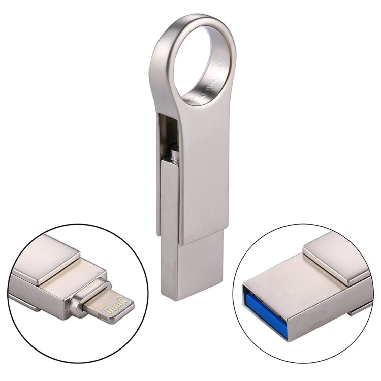 RQW-10D 2 in 1 USB 2.0 & 8 Pin 16GB Flash Drive - U Disk & Card Reader by PMC Jewellery | Online Shopping South Africa | PMC Jewellery | Buy Now Pay Later Mobicred