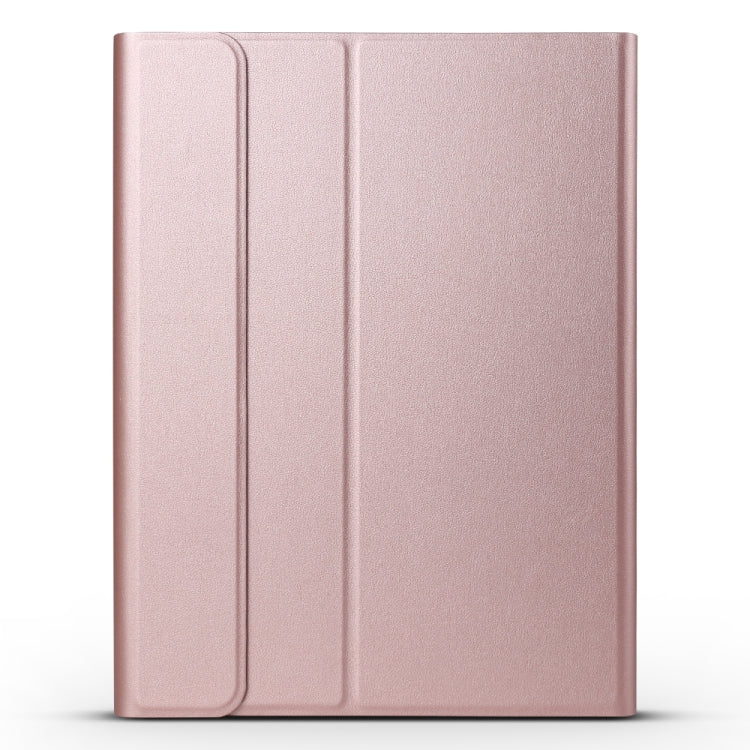 A11 Bluetooth 3.0 Ultra-thin ABS Detachable Bluetooth Keyboard Leather Tablet Case with Holder for iPad Pro 11 2022 / 2021 / Air 5 / Air 4 (Rose Gold) - For iPad Pro by PMC Jewellery | Online Shopping South Africa | PMC Jewellery | Buy Now Pay Later Mobicred