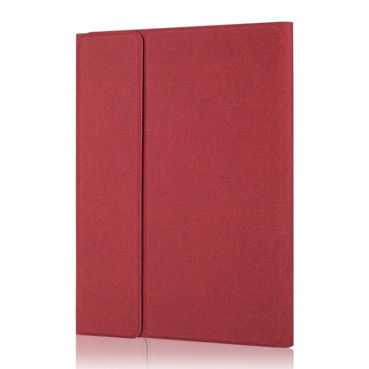 RK11 For iPad Pro 11 inch Silk Texture Detachable Plastic Bluetooth Keyboard Leather Tablet Case with Pen Slot & Stand Function(Red) - For iPad Pro by PMC TechLife | Online Shopping South Africa | PMC TechLife