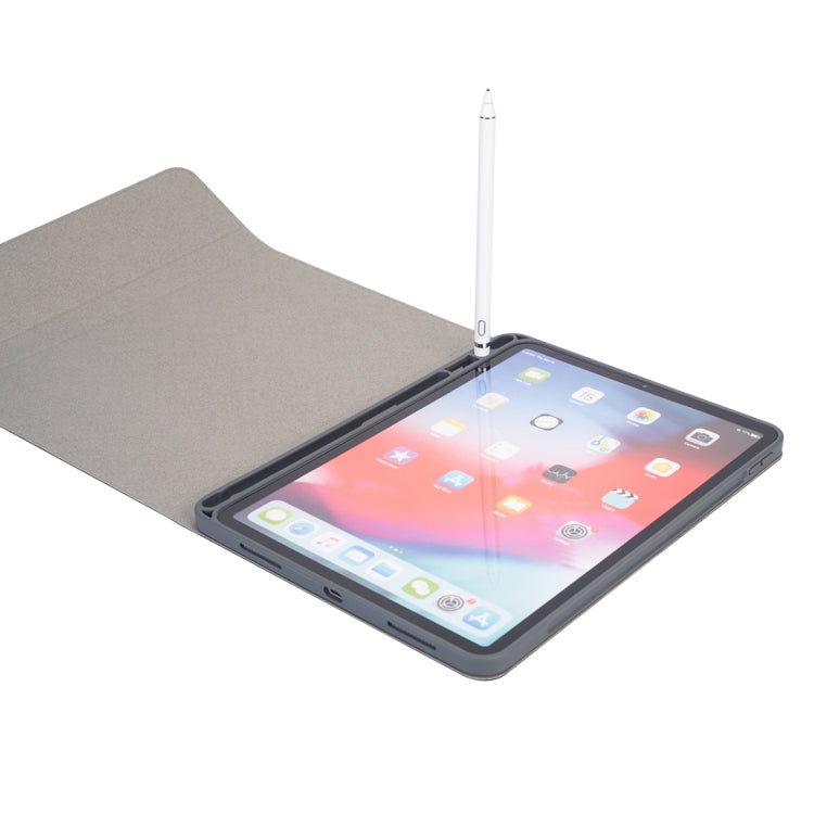RK11 For iPad Pro 11 inch Silk Texture Detachable Plastic Bluetooth Keyboard Leather Tablet Case with Pen Slot & Stand Function(Red) - For iPad Pro by PMC TechLife | Online Shopping South Africa | PMC TechLife