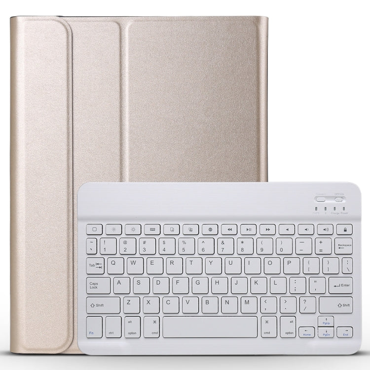 Detachable Bluetooth Keyboard + Brushed Texture Horizontal Flip Leather Tablet Case with Holder for iPad Pro 11 inch (2018)(Gold) - For iPad Pro by PMC TechLife | Online Shopping South Africa | PMC TechLife
