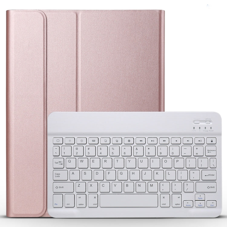 Detachable Bluetooth Keyboard + Brushed Texture Horizontal Flip Leather Tablet Case with Holder for iPad Pro 11 inch (2018)(Rose Gold) - For iPad Pro by PMC TechLife | Online Shopping South Africa | PMC TechLife