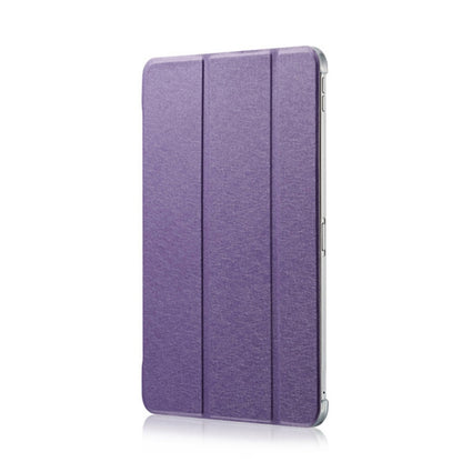 Silk Texture Horizontal Flip  Magnetic PU Leather Case for iPad Air 13 2024 / iPad Pro 12.9 inch (2018), with Three-folding Holder & Sleep / Wake-up Function(Purple) - iPad Pro 11 (2018) Cases by PMC Jewellery | Online Shopping South Africa | PMC Jewellery | Buy Now Pay Later Mobicred