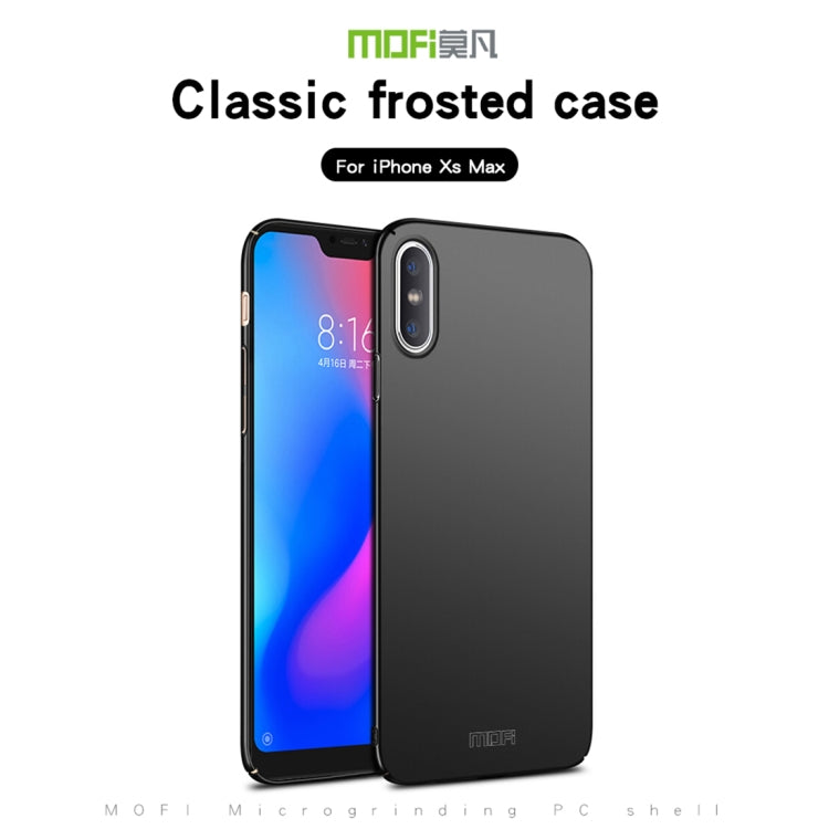 For iPhone XS Max MOFI Frosted PC Ultra-thin Full Coverage Protective Case (Rose Gold) - More iPhone Cases by MOFI | Online Shopping South Africa | PMC Jewellery