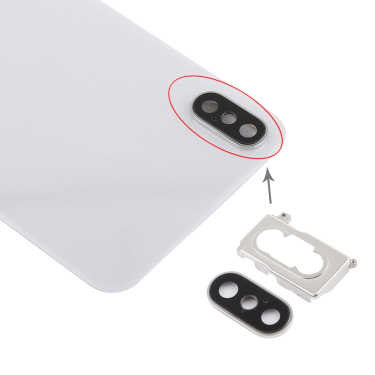 Battery Back Cover with Back Camera Bezel & Lens & Adhesive  for iPhone XS Max(White) - free shipping - PMc TechLife - Order now!