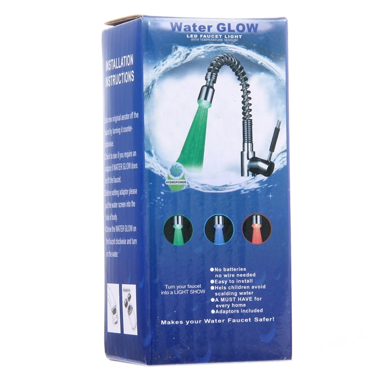 SDF2-B5 1 LED Temperature Sensor RGB LED Faucet Light Water Glow Shower, Size: 78 x 30mm, Interface: 22mm (Silver) - Shower Head by PMC TechLife | Online Shopping South Africa | PMC TechLife | Buy Now Pay Later Mobicred