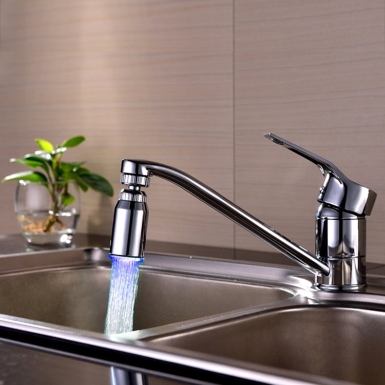 SDF2-B13 1 LED Temperature Sensor RGB LED Faucet Light Water Glow Shower, Size: 78 x 30mm, Interface: 22mm (Silver) - Shower Head by PMC TechLife | Online Shopping South Africa | PMC TechLife | Buy Now Pay Later Mobicred
